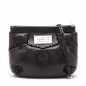 Maison Margiela Glam Slam Leather Chain Shoulder Bag Black